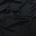Black Solid Crepe Guarene D'Alba Italian Fabric - Rex Fabrics