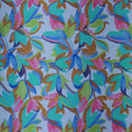Multicolored Painted Like Floral Printed Silk Charmeuse Fabric - Rex Fabrics