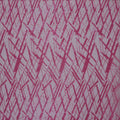Fuchsia Bugle Beads and Sequins Lattice on Embroidered Tulle Fabric - Rex Fabrics