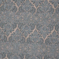 Silver Bugle Beads and Sequins Ikat on Embroidered Tulle Fabric - Rex Fabrics