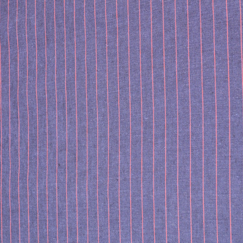 Blue Jean Look Stripe Outlet Linen Suiting Holland & Sherry Fabric - Rex Fabrics