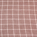 Grey with White Windowpane Outlet Luxury Linen Suiting Holland & Sherry Fabric - Rex Fabrics