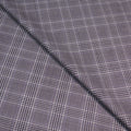 Light Grey Plaid Teclana Luxury Holland & Sherry Fabric - Rex Fabrics