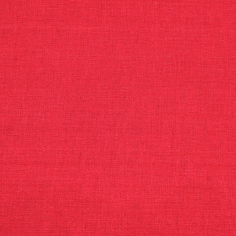 Red Textured Solid Luxury Linen Holland & Sherry Fabric - Rex Fabrics