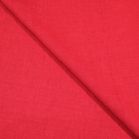Red Textured Solid Luxury Linen Holland & Sherry Fabric - Rex Fabrics