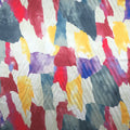 Multicolored Paint Abstract Charmeuse Polyester Fabric - Rex Fabrics