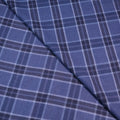 Blue Plaid Luxury Cashmere and Wool Holland & Sherry Fabric - Rex Fabrics