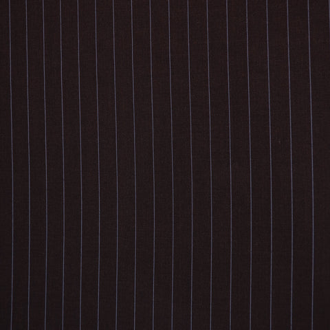 Brown with Light Blue Stripes Crispaire Holland & Sherry Fabric - Rex Fabrics