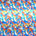 Multicolored Happy Shades Abstract Charmeuse Polyester Fabric - Rex Fabrics