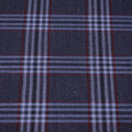 Blue and Red Plaid Super 130's Ariston Fabric - Rex Fabrics