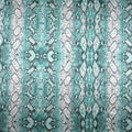 Teal Snake Skin Animal Print Charmeuse Polyester Fabric - Rex Fabrics