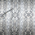 Ivory Snake Skin Animal Print Charmeuse Polyester Fabric - Rex Fabrics