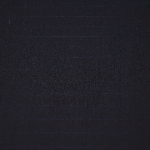 Shiny Black Stripes Acetate & Cotton Formal Dinner Jacket Ariston Fabric - Rex Fabrics