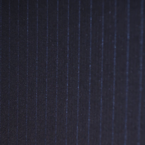 Shiny Blue Stripes Acetate & Cotton Formal Dinner Jacket Ariston Fabric - Rex Fabrics