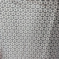 White and Black Floral Embroidered Guipure Fabric - Rex Fabrics