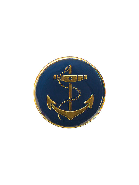 Anchor navy/gilt - Rex Fabrics