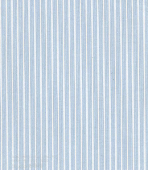 Alumo Light Blue Striped 100% Fine Cotton Fabric - Rex Fabrics