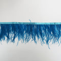 Peacock Blue Ostrich Feather Trim 1 PLY - Rex Fabrics