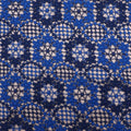 Navy and Blue Floral Guipure Lace - Rex Fabrics