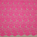 Pink Floral Embroidered Tulle Fabric - Rex Fabrics