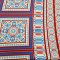 Red, White and Blue abstract Printed Fabric - Rex Fabrics