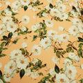 Peach Background with Ivory Printed Fabric - Rex Fabrics