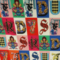 Multicolored Letters Printed Fabric - Rex Fabrics