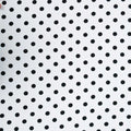 Navy Circles on White Printed Polyester Crepe - Rex Fabrics