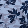 Navy Floral on White Cotton Fabric - Rex Fabrics