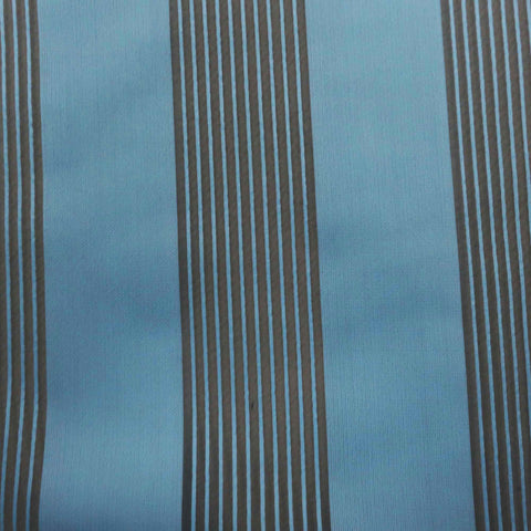Light Blue Striped Organza Fabric - Rex Fabrics