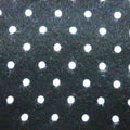 White Dotted on Black Cotton Blend Fabric - Rex Fabrics