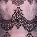 Black And Light Pink Damask Textured  Brocade Fabric - Rex Fabrics