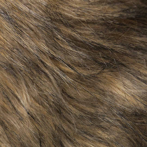 Brown Faux Fur Fabric - Rex Fabrics