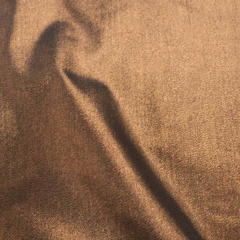 Solid Plain Textured Bronze Lamé Fabric - Rex Fabrics