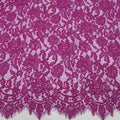 Fuchsia Floral Abstract Cotton Lace - Rex Fabrics