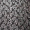 Black and Silver Floral Chantilly French Alencon Lace - Rex Fabrics