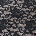 Black Floral Chantilly Classic French Alencon Lace - Rex Fabrics