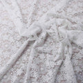 White Chantilly Floral French Bridal Lace Dentelle de Calais - Rex Fabrics