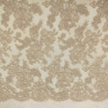 Beige Floral Corded French Lace - Rex Fabrics