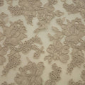 Beige Floral Corded French Lace - Rex Fabrics