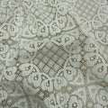 Ivory Floral Abstract Cotton Lace - Rex Fabrics