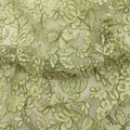 Light Green Floral French Corded Lace - Rex Fabrics