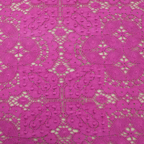 Pink Floral Abstract Cotton Lace - Rex Fabrics