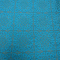Sky Blue Abstract Cotton Lace - Rex Fabrics