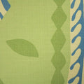 Abstract Blue on Caper Synthetic Fabric - Rex Fabrics
