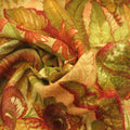 Earls Green Abstract Floral Synthetic Fabric - Rex Fabrics