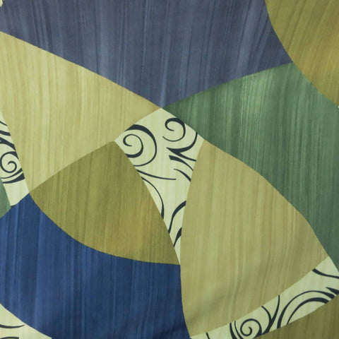 Multicolored Geometric Synthetic Fabric - Rex Fabrics