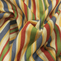 Multicolored Striped Synthetic Fabric - Rex Fabrics