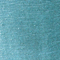 Aqua Bugle Bead On Silk Georgette Ground Fabric - Rex Fabrics