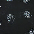 Dark Jungle Black Embroidered Chiffon with Bugle Beads - Rex Fabrics